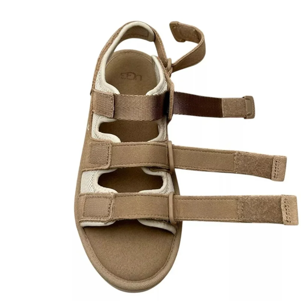 UGG Youth Girl's/Boy's GoldenCoast Slingback Sandal Size 1‎ Tan/Brown Adjustable
